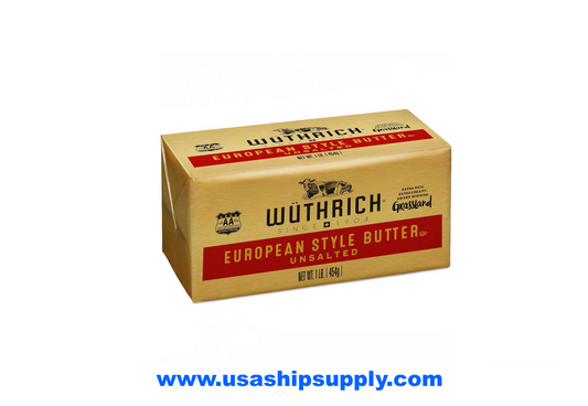 83% Unsalted European Butter, 1 lb., 36/Case