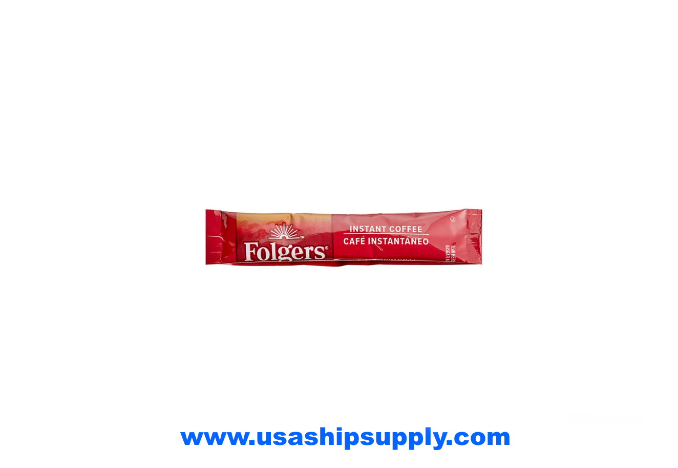 Folgers Classic Roast Instant Coffee Packets, 192pc/Case