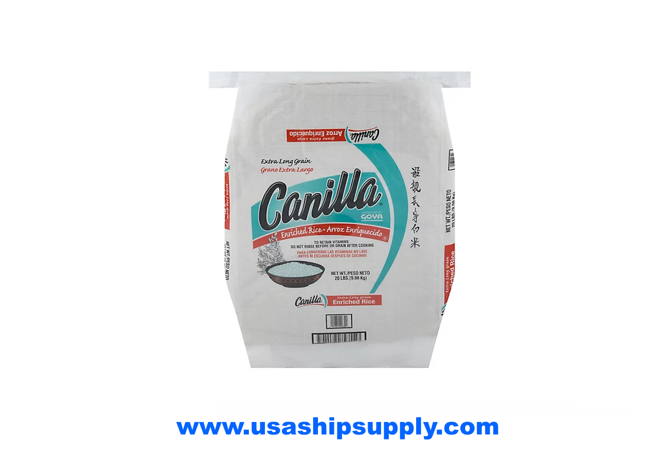 Canilla Enriched Long Grain Rice - Goya 20 lb.