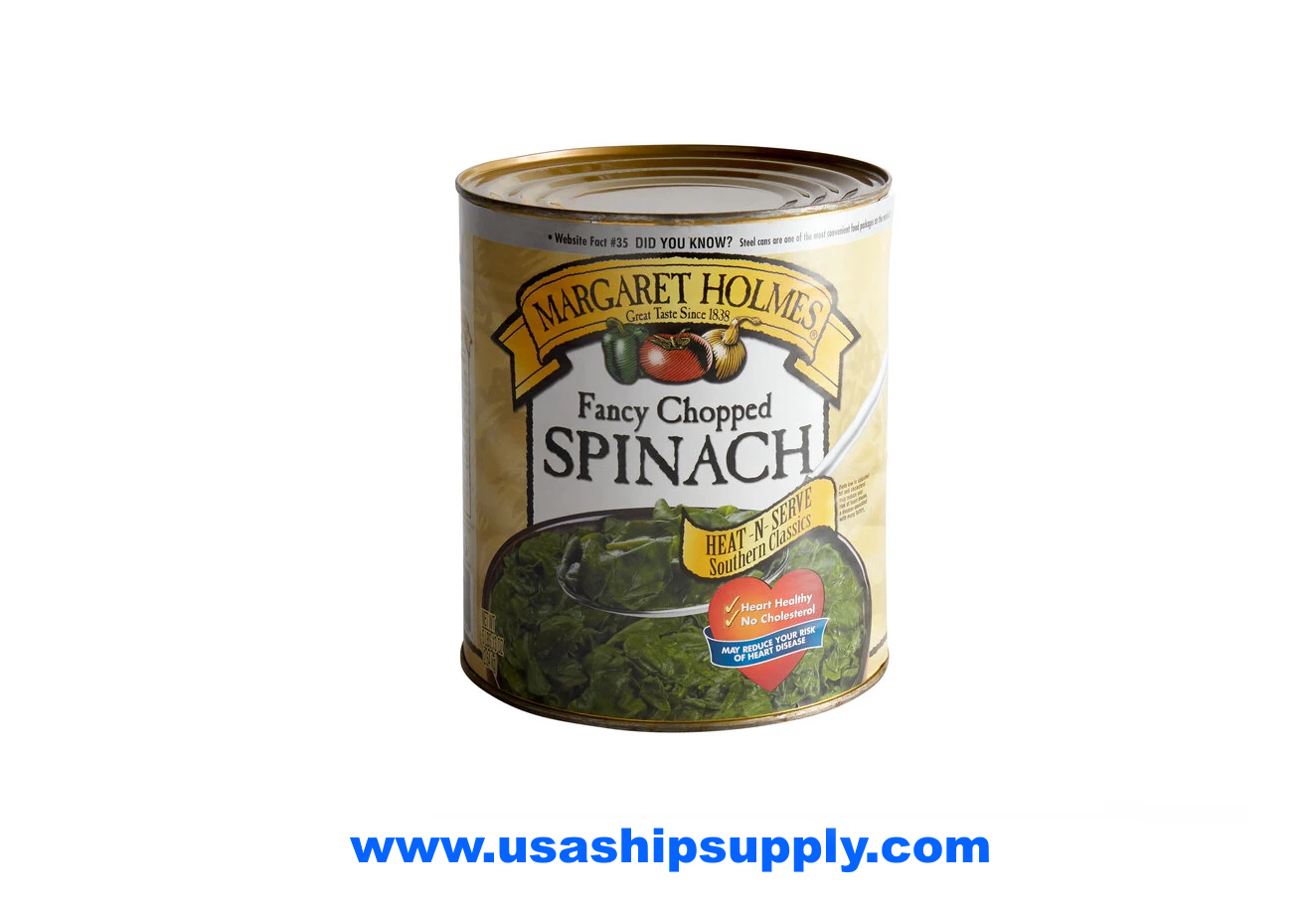 Can Chopped Spinach, 6/Case