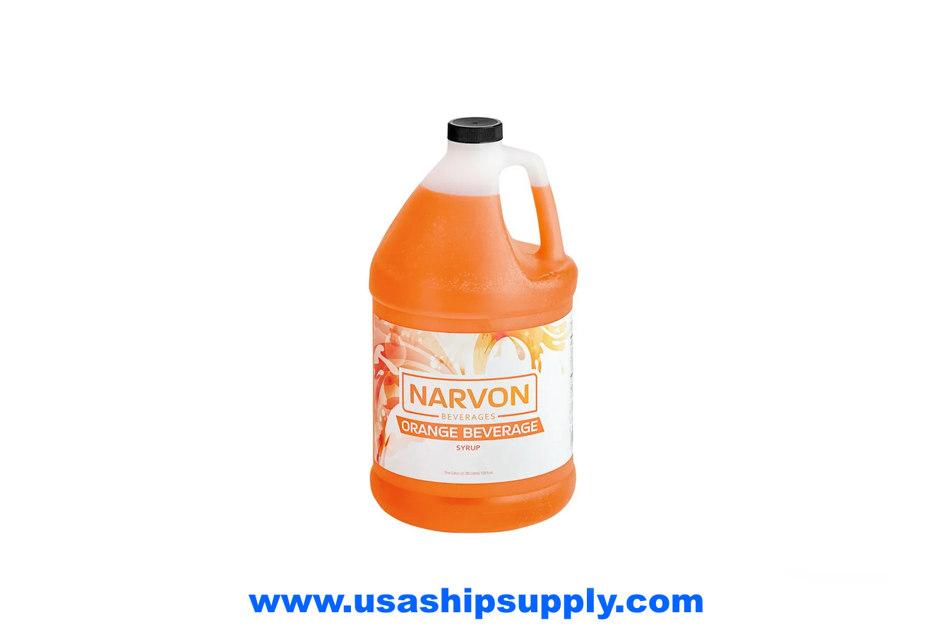 Narvon Orange Beverage / Soda 5:1 Concentrate 1 Gallon, 4/Case